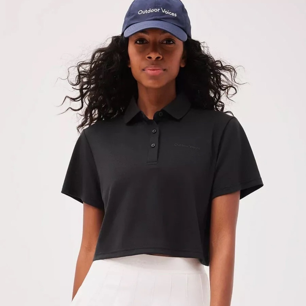 Outdoor Voices Sport Polo Black
